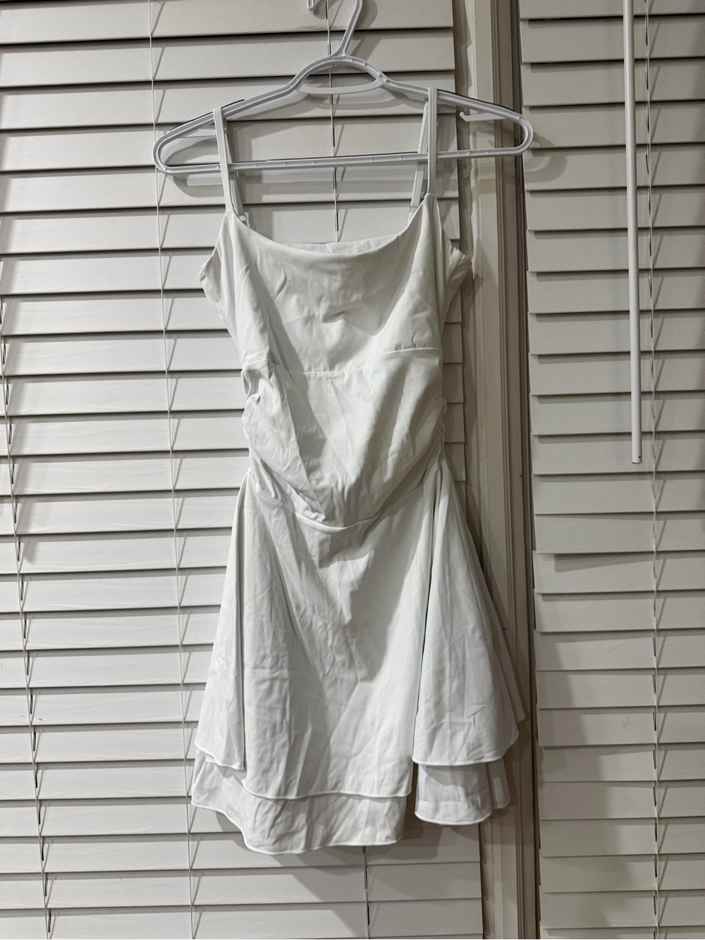 White Spaghetti-Strap A-Line Dress Size Medium 🤍